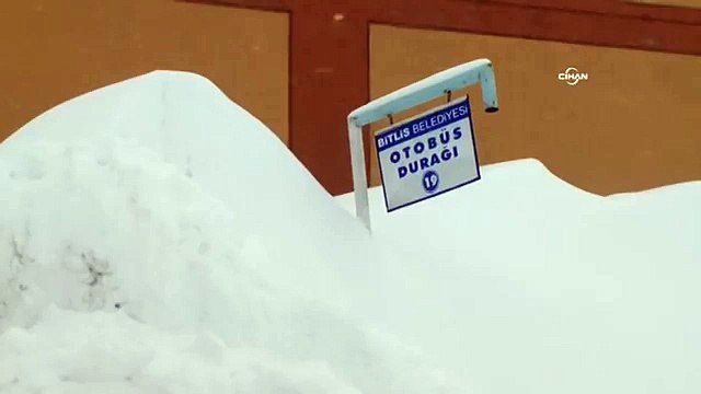 Bitlis 'te Yoğun Kar Yağışı