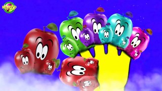 Finger Family Apple Cartoon Nursery Rhyme For Kids | Baby Songs |