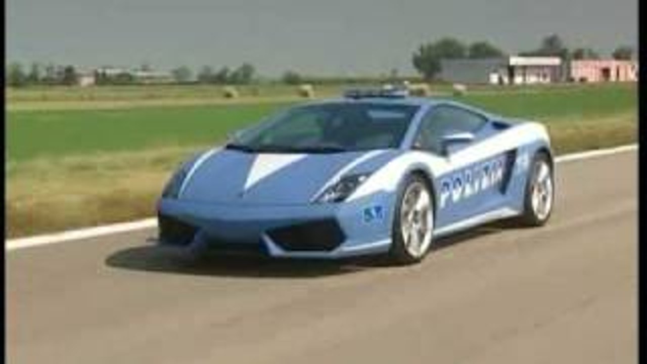 lamborgini polizia driving