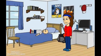 Caillou has had enough!