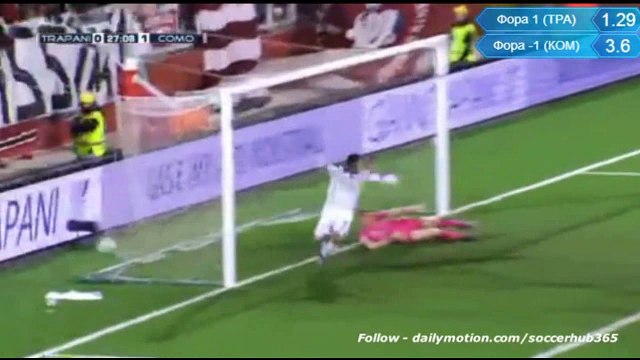 Trapani 2-2 Como Highlights HD Serie B 08.02.2016