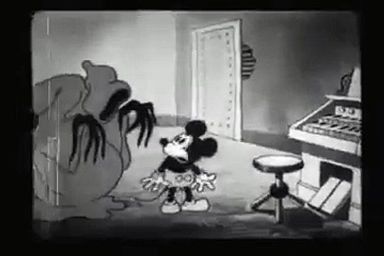 Mickey Mouse cartoon The Haunted House
