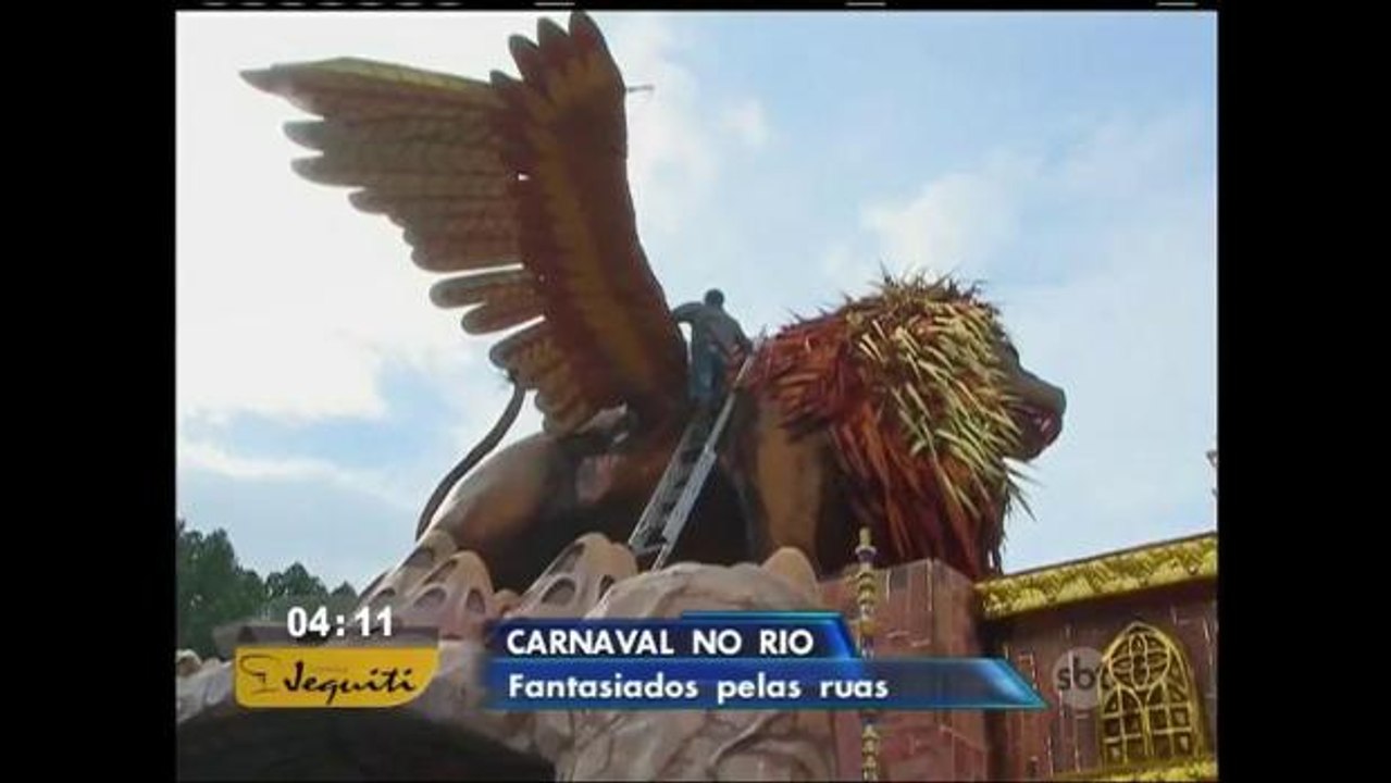Jornal do SBT mostra os bastidores do Carnaval do Rio de Janeiro