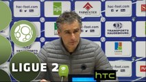 Conférence de presse Havre AC - Dijon FCO (0-2) : Bob BRADLEY (HAC) - Olivier DALL'OGLIO (DFCO) - 2015/2016