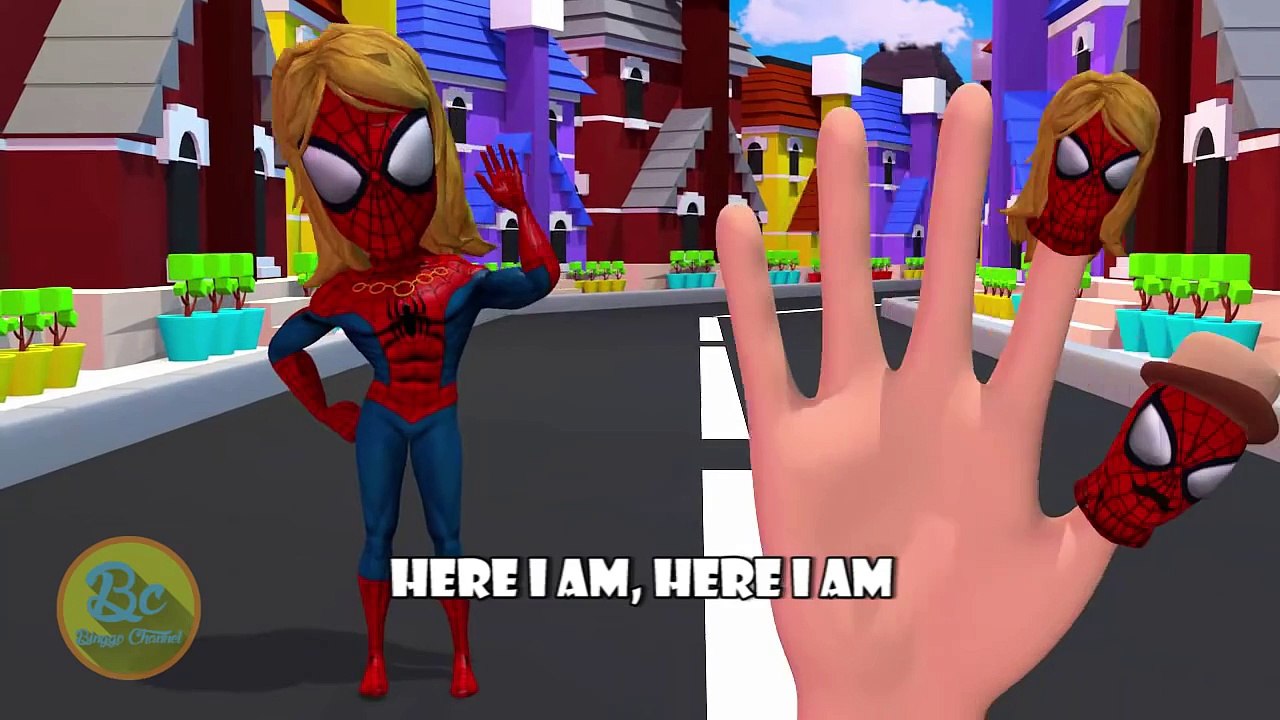 Spiderman Mini 3D Finger Family | Nursery Rhymes | 3D Animation In HD From Binggo Channel