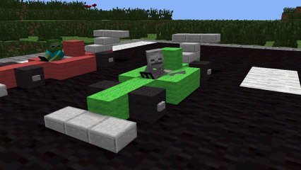 Monster School  Racing - Minecraft Animation