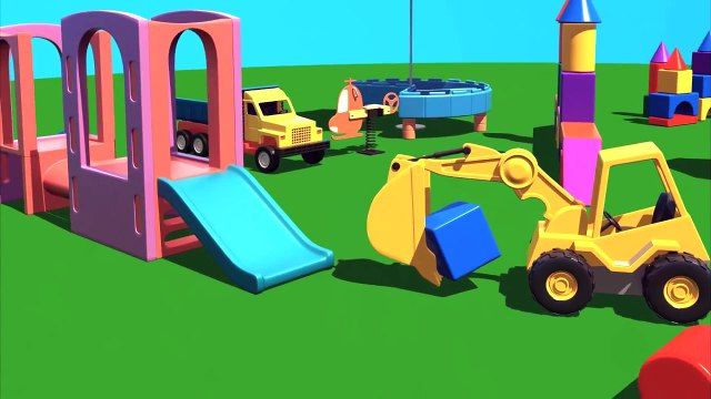 Çizgi Film Akıllı Excavator Dodo figürleri öğreniyor (Küp) Bölüm 3