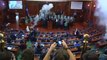 RAW: Opposition politicians release tear gas in Kosovos parliament in protest