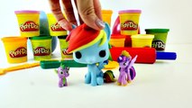 Making My Little Pony Surprise Toy Eggs Using Play Doh - How To Create Playdough Egg Surprises