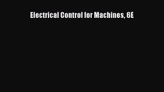 PDF Download Electrical Control for Machines 6E PDF Online