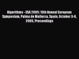 [PDF Download] Algorithms - ESA 2005: 13th Annual European Symposium Palma de Mallorca Spain