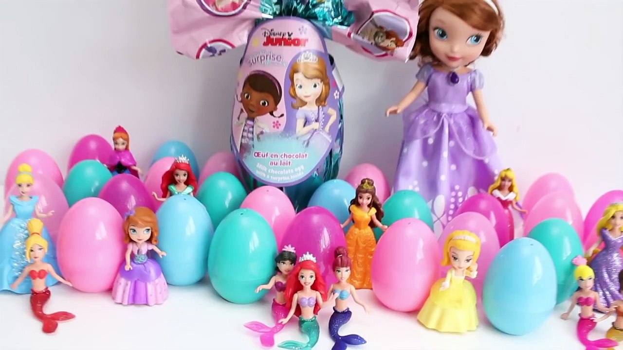 Princess Sofia The First & Doc McStuffins Surprise Eggs Easter Eggs Huevos Sorpresa Disney Toys