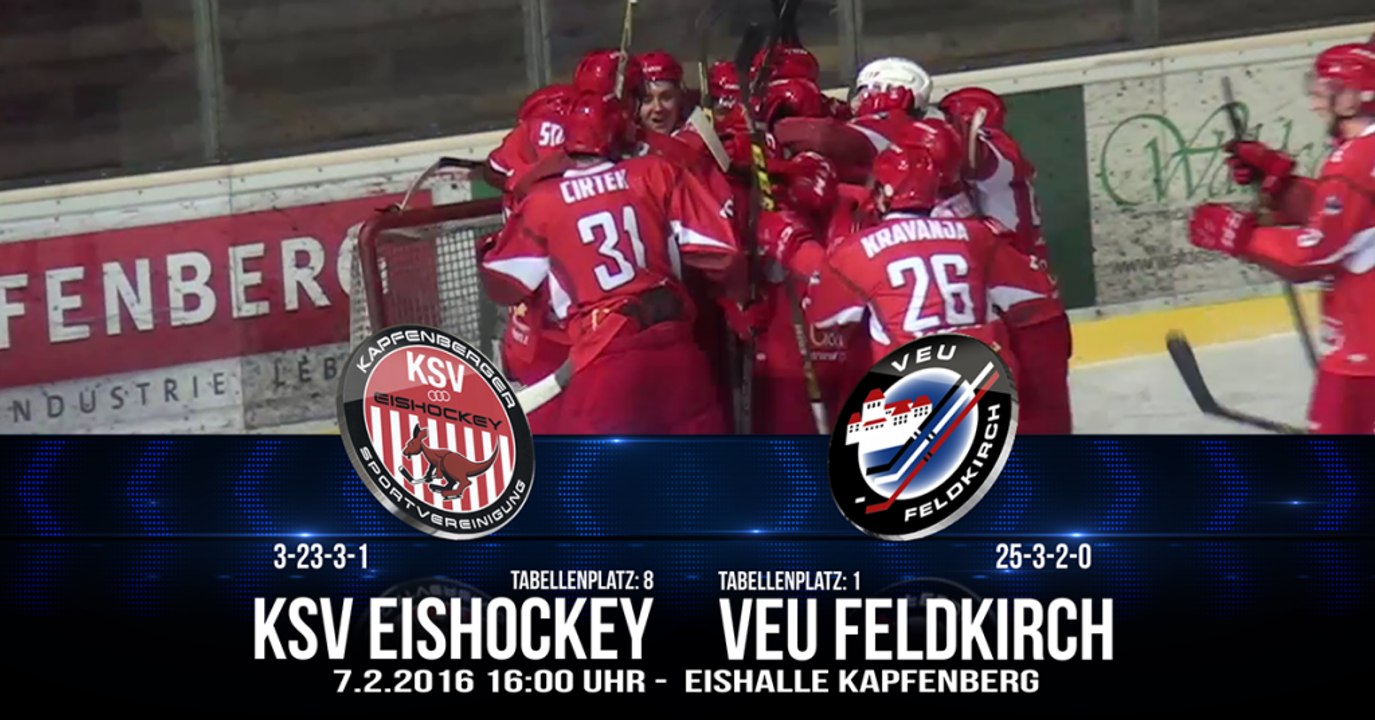 KSV Eishockey gegen VEU Feldkirch - 7.2.2016 - Highlights