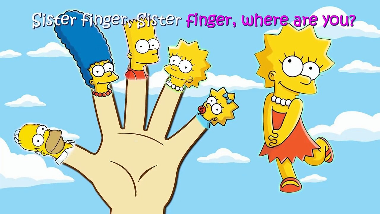 Simpsons Finger Family / Nursery Rhymes
