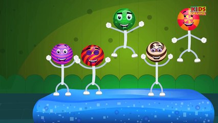 Five Little Lollipops Jumping On The Bed | Nursery Rhymes For Kids