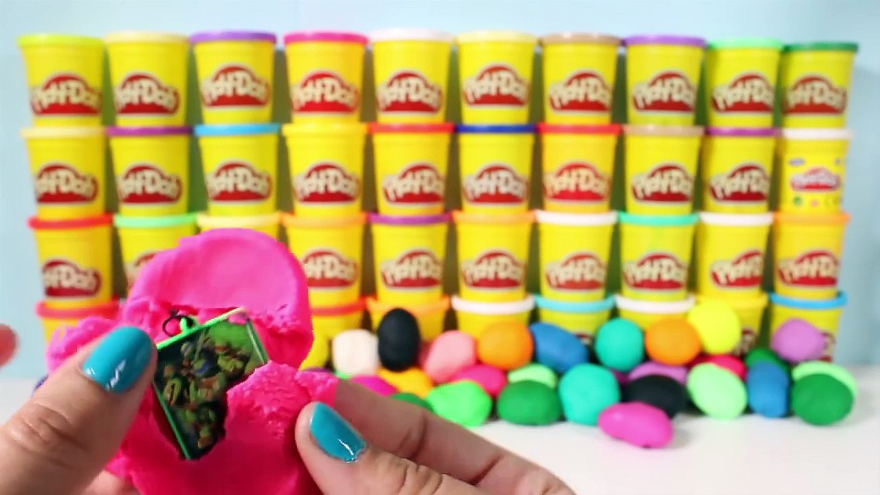 Play Doh Surprise Eggs Peppa Pig Frozen Mickey Mouse Spiderman Minnie Masha Disney Huevos Sorpresa