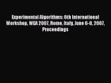 [PDF Download] Experimental Algorithms: 6th International Workshop WEA 2007 Rome Italy June
