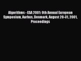 [PDF Download] Algorithms - ESA 2001: 9th Annual European Symposium Aarhus Denmark August 28-31