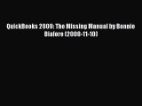 (PDF Download) QuickBooks 2009: The Missing Manual by Bonnie Biafore (2008-11-10) PDF