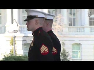 Washington - Arrivo del Presidente Mattarella alla White House (08.02.16)