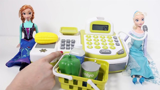 ❤ FROZEN CASH REGISTER ❤ Supermarket Disney Princess Anna Elsa Shopping Play Doh Food
