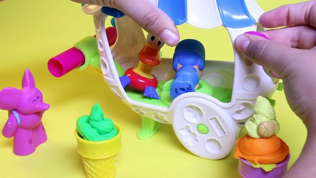 Play Doh Ice Cream Sundae Cart Playset Playdough Carrito de Helados de Juguete Toy Food