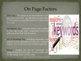 On Page SEO Techniques