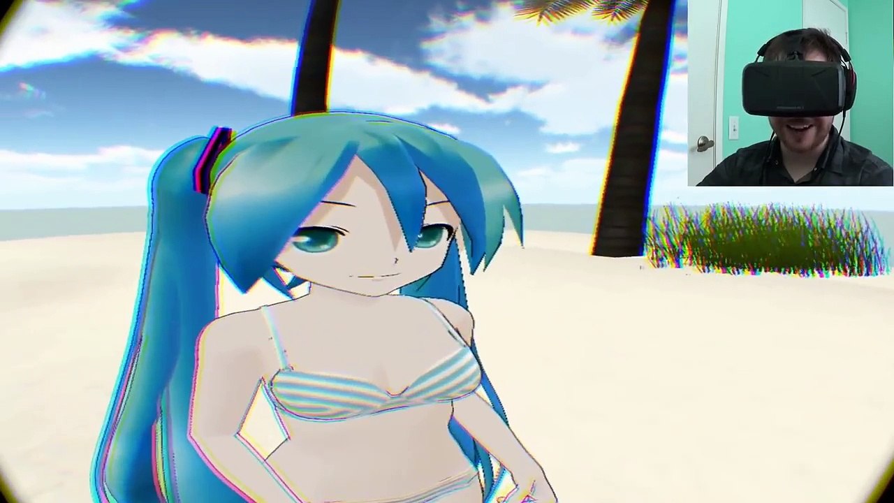 MIKU BEACH DATE SIMULATOR - An Oculus Rift Anime Girl Sim