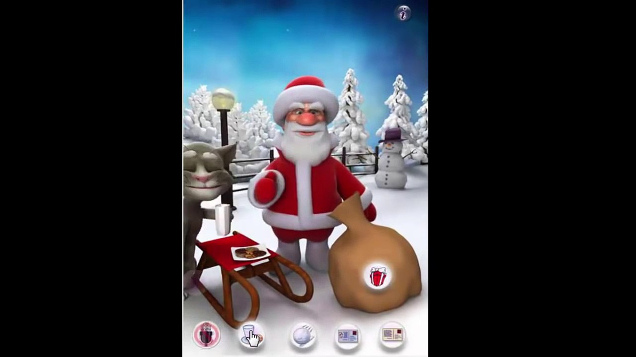 Christmas Talking TOM & Angela & SANTA - Music Xmas - Cartoon game