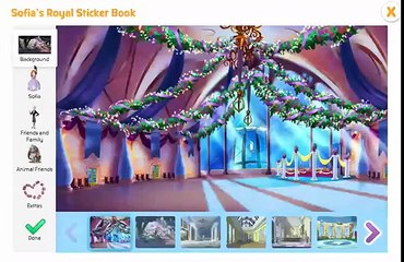 игра мультик девочкам и мальчикам Sofia the First Royal Sticker Book