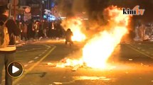 Violent street clashes erupt in Hong Kong