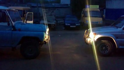 Автомобили, кто сильнее- Mitsubishi Pajero vs УАЗ