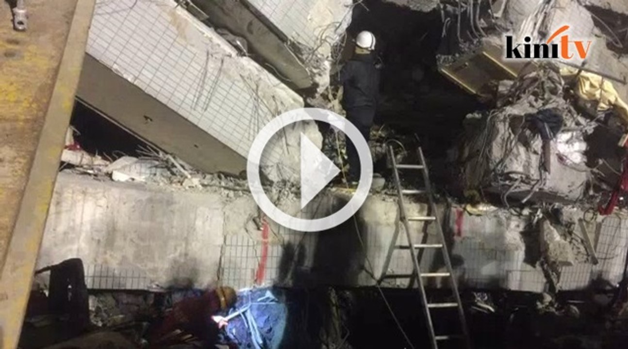 Gempa Taiwan: Kerja menyelamat selepas 72 jam bangunan runtuh