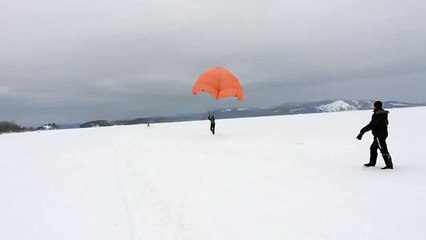 Вторая попытка полета за снегоходом БУРАН