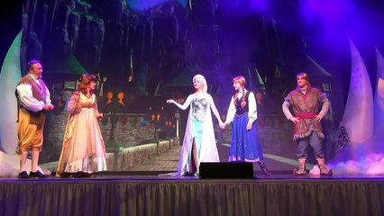 Anna, Elsa & Kristoff "Let it Go" at Disneys FROZEN Sing Along Show Finale - Summer Fun, Front Row