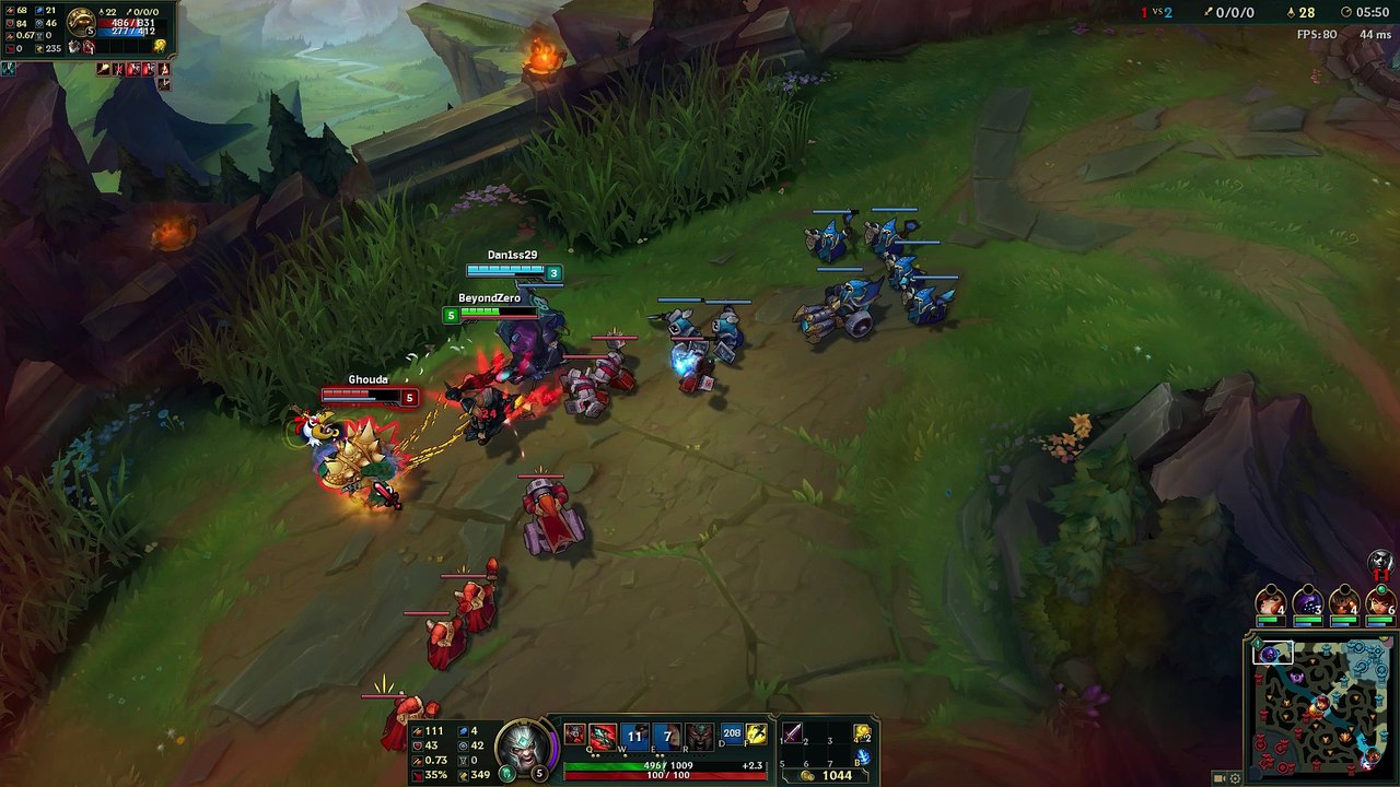 League of Legends - Trynda vs Rammus