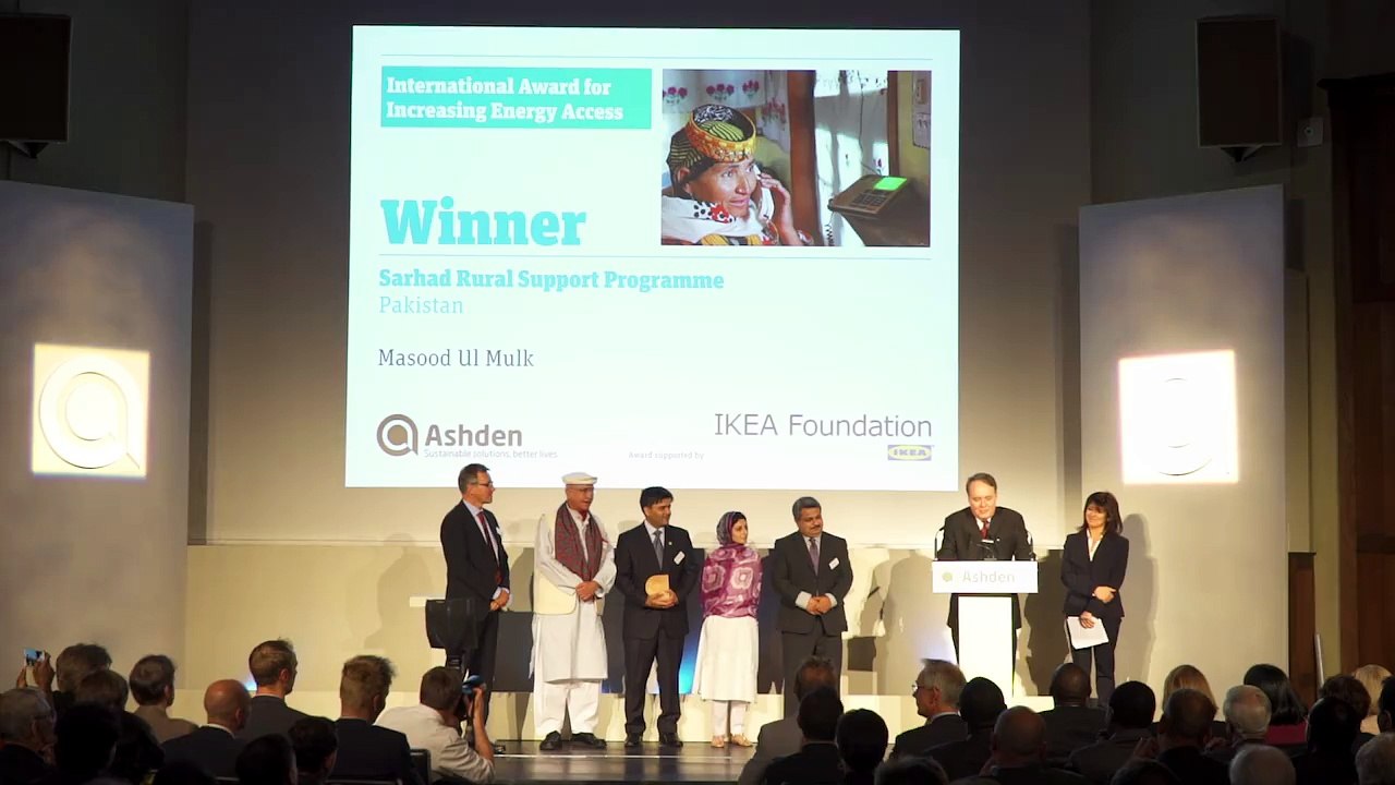 SRSP CEO acceptance speech at Royal Geographical Society, London. #AshdanAwards