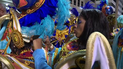 Entre bastidores del Sambódromo