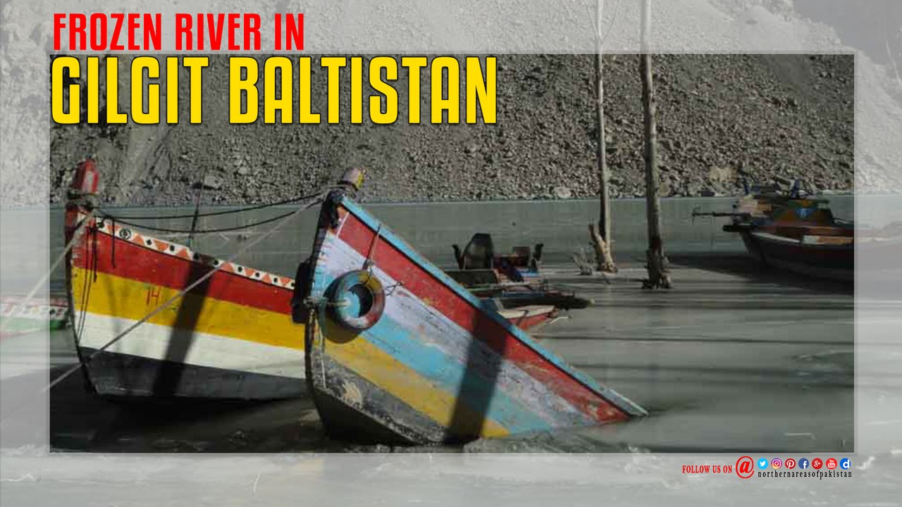 Frozen River in Gilgit Baltistan