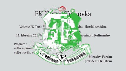 Pozvanka - mimoriadna schodza Tatran