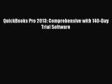 (PDF Download) QuickBooks Pro 2013: Comprehensive with 140-Day Trial Software Download