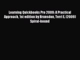 (PDF Download) Learning Quickbooks Pro 2009: A Practical Approach 1st edition by Brunsdon Terri