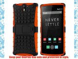 Cruzerlite Spi-Force Dual Layer Case for the OnePlus One - Retail Packaging - Orange