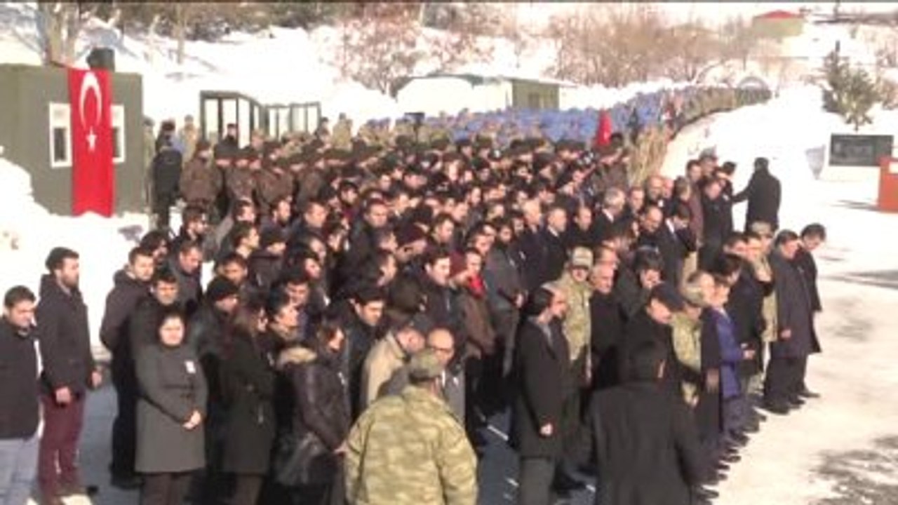 Hakkari'de Terör Saldırısı - Şehit Polis Oğuz İçin Tören