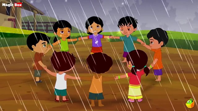 Barish Aayi Cham Cham Cham- Hindi Animated-Cartoon Nursery Rhymes For Kids
