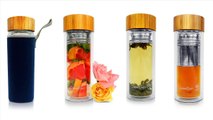 Tea Infuser and Fruit Infused Glass Water Bottle