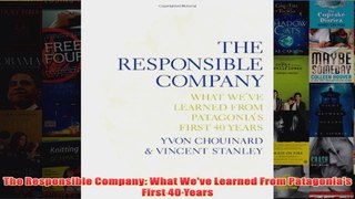 Download PDF  The Responsible Company What Weve Learned From Patagonias First 40 Years FULL FREE