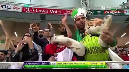 Kevin Cooper Picks Up The Wicket Of Ahmed Shahzad