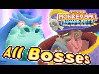 Super Monkey Ball: Banana Blitz All Bosses | Boss Fights (Wii)