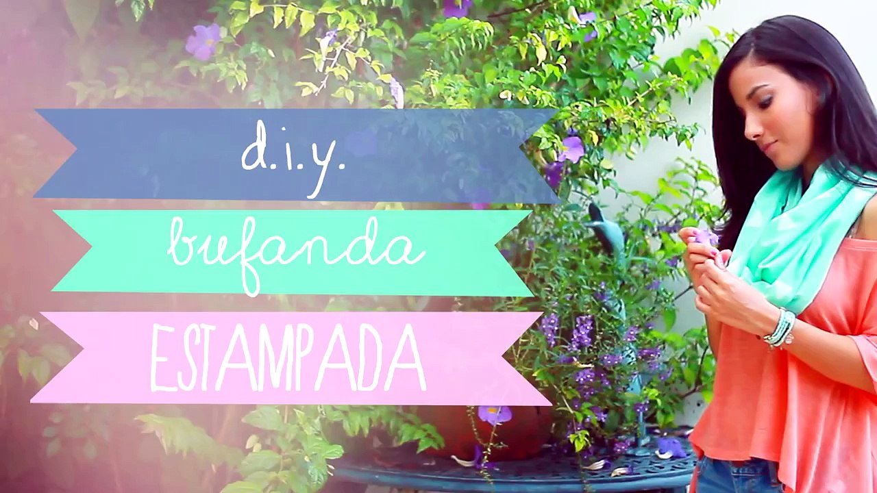 Crea Una Bufanda Estampada! ♥